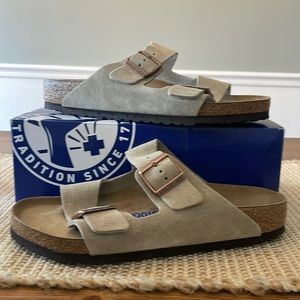 Birkenstock Arizona Womens taupe 10m new